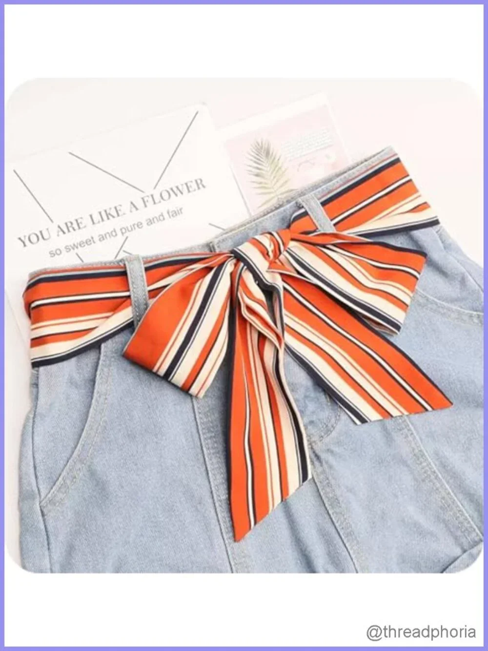 Satin Skinny Scarf Belt Long Ribbon Sash Neckerchief Hair Wrap